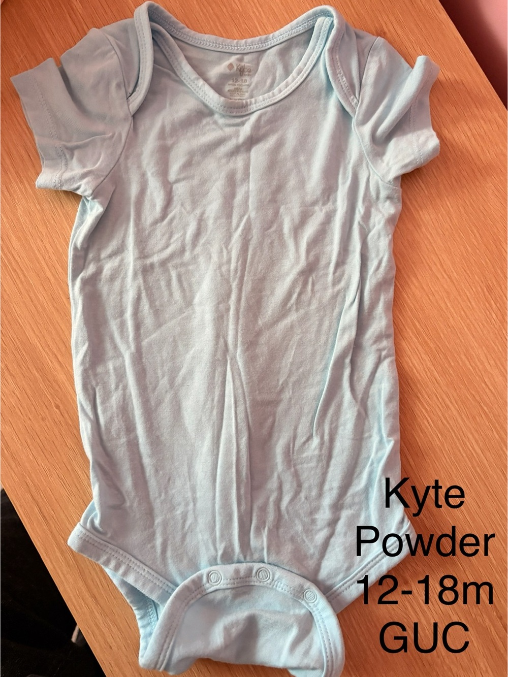 Kyte BABY Light Blue Short-Sleeve One-Piece Bodysuit